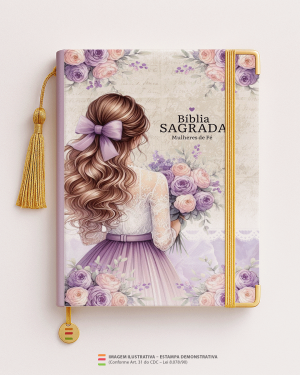 Bíblia Personalizada – Capa Mulheres de Fé MD07 Papel Offset especial Personalizado Impressão colorida em alta resolução Capa dura laminada Lombada ou Espiral Após a confirmação do pedido, entraremos em contato via WhatsApp em até 48h úteis para coletar o nome ou frase.