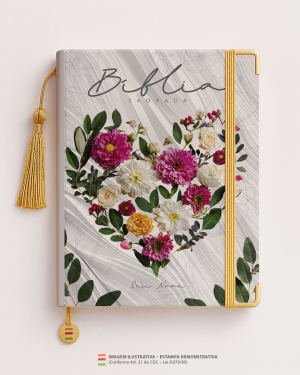 Bíblia Personalizada Flores – Capa com flores MD02 Papel Offset especial Personalizado Impressão colorida em alta resolução Capa dura laminada Lombada ou Espiral Após a confirmação do pedido, entraremos em contato via WhatsApp em até 48h úteis para coletar o nome ou frase.