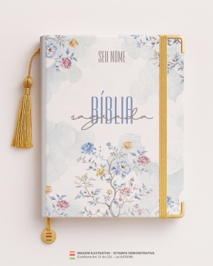 Bíblia Personalizada Flores – Capa com flores MD10 Papel Offset especial Personalizado Impressão colorida em alta resolução Capa dura laminada Lombada ou Espiral Após a confirmação do pedido, entraremos em contato via WhatsApp em até 48h úteis para coletar o nome ou frase.