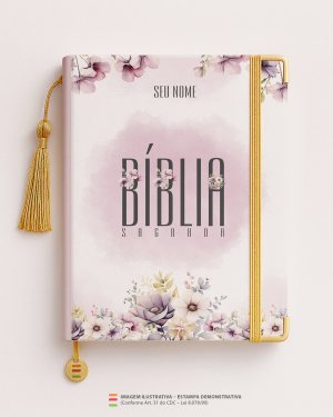 Bíblia Personalizada Flores – Capa com flores MD12 Papel Offset especial Personalizado Impressão colorida em alta resolução Capa dura laminada Lombada ou Espiral Após a confirmação do pedido, entraremos em contato via WhatsApp em até 48h úteis para coletar o nome ou frase.
