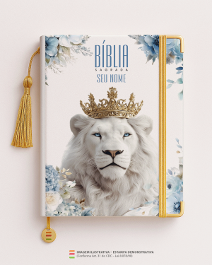 Bíblia Personalizada Leão – Capa expressar MD38 Papel Offset especial Personalizado Impressão colorida em alta resolução Capa dura laminada Lombada ou Espiral Após a confirmação do pedido, entraremos em contato via WhatsApp em até 48h úteis para coletar o nome ou frase.