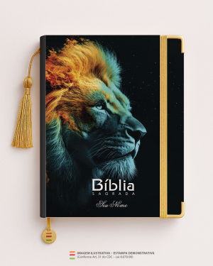 Bíblia Personalizada Leão – Capa expressar mulher MD41 Papel Offset especial Personalizado Impressão colorida em alta resolução Capa dura laminada Lombada ou Espiral Após a confirmação do pedido, entraremos em contato via WhatsApp em até 48h úteis para coletar o nome ou frase.