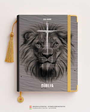 Bíblia Personalizada Leão – Capa yeshua 05 Papel Offset especial Personalizado Impressão colorida em alta resolução Capa dura laminada Lombada ou Espiral Após a confirmação do pedido, entraremos em contato via WhatsApp em até 48h úteis para coletar o nome ou frase.