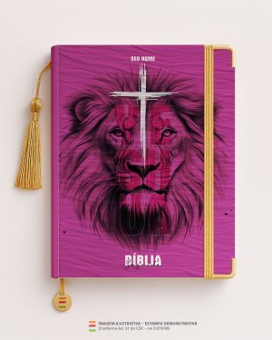 Bíblia Personalizada Leão – Capa yeshua 06 Papel Offset especial Personalizado Impressão colorida em alta resolução Capa dura laminada Lombada ou Espiral Após a confirmação do pedido, entraremos em contato via WhatsApp em até 48h úteis para coletar o nome ou frase.