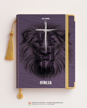 Bíblia Personalizada Leão – Capa yeshua 07 Papel Offset especial Personalizado Impressão colorida em alta resolução Capa dura laminada Lombada ou Espiral Após a confirmação do pedido, entraremos em contato via WhatsApp em até 48h úteis para coletar o nome ou frase.
