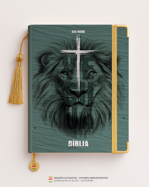 Bíblia Personalizada Leão – Capa yeshua 12 Papel Offset especial Personalizado Impressão colorida em alta resolução Capa dura laminada Lombada ou Espiral Após a confirmação do pedido, entraremos em contato via WhatsApp em até 48h úteis para coletar o nome ou frase.