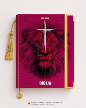 Bíblia Personalizada Leão – Capa yeshua 13 Papel Offset especial Personalizado Impressão colorida em alta resolução Capa dura laminada Lombada ou Espiral Após a confirmação do pedido, entraremos em contato via WhatsApp em até 48h úteis para coletar o nome ou frase.