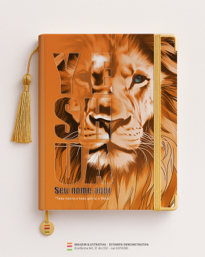 Bíblia Personalizada Leão – Capa yeshua laranja Papel Offset especial Personalizado Impressão colorida em alta resolução Capa dura laminada Lombada ou Espiral Após a confirmação do pedido, entraremos em contato via WhatsApp em até 48h úteis para coletar o nome ou frase.