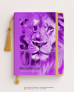 Bíblia Personalizada Leão – Capa yeshua roxo Papel Offset especial Personalizado Impressão colorida em alta resolução Capa dura laminada Lombada ou Espiral Após a confirmação do pedido, entraremos em contato via WhatsApp em até 48h úteis para coletar o nome ou frase.