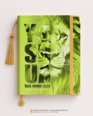Bíblia Personalizada Leão – Capa yeshua verde Papel Offset especial Personalizado Impressão colorida em alta resolução Capa dura laminada Lombada ou Espiral Após a confirmação do pedido, entraremos em contato via WhatsApp em até 48h úteis para coletar o nome ou frase.