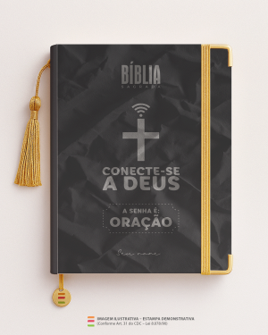 Bíblia Personalizada Leão – Conecte-se a Deus Papel Offset especial Personalizado Impressão colorida em alta resolução Capa dura laminada Lombada ou Espiral Após a confirmação do pedido, entraremos em contato via WhatsApp em até 48h úteis para coletar o nome ou frase.